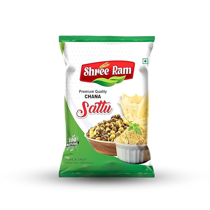 Shree Ram Premium Quality Chana Sattu 500g Pack - Pure & Natural Protein Powder